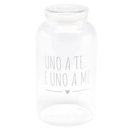 Barattolo Decoro "Uno A Te E Uno A Me"