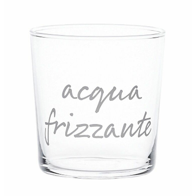 Bicchiere Decoro "Acqua Frizzante"