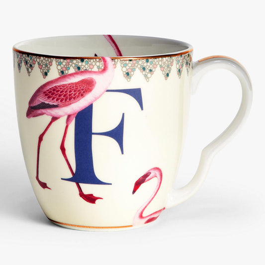 Alphabet Mug F for Flamingo