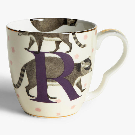 Alphabet Mug R for Racoon