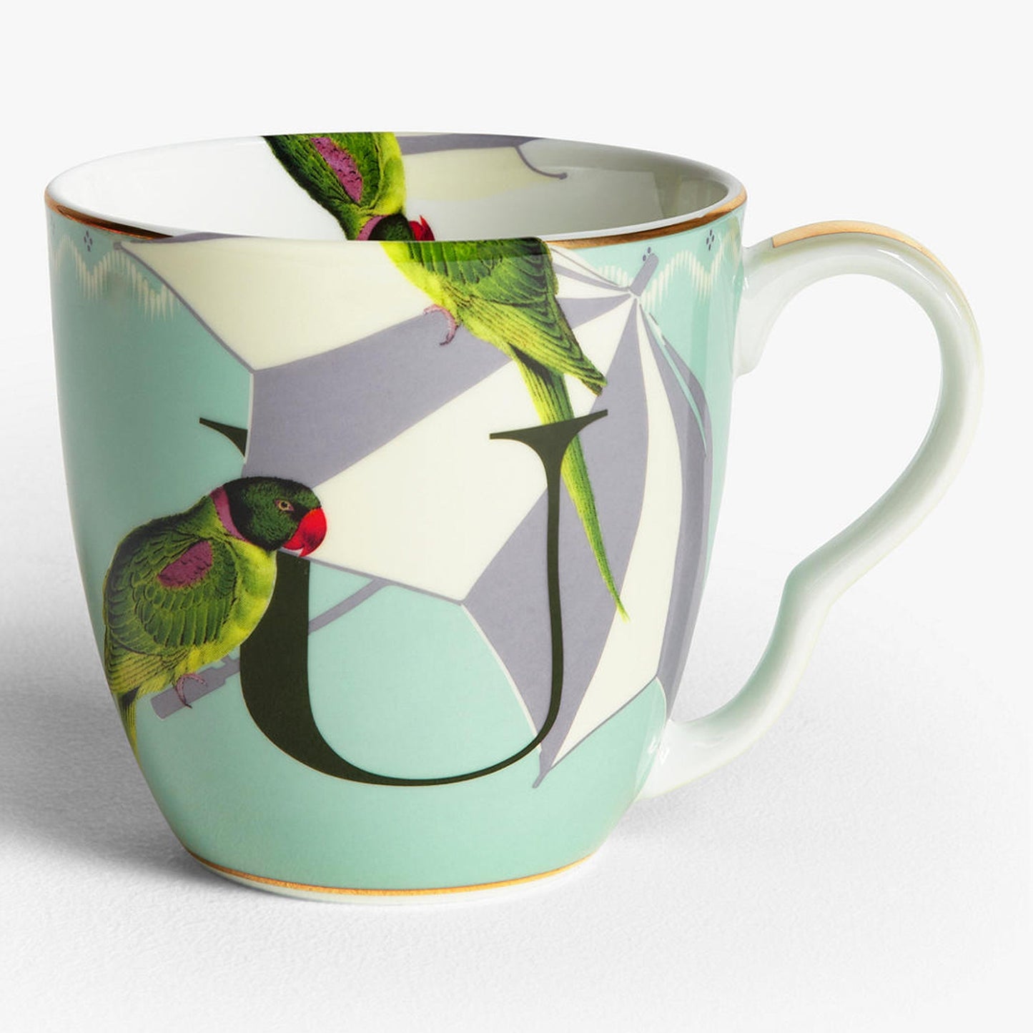 Alphabet Mug U for Umbrella Bird